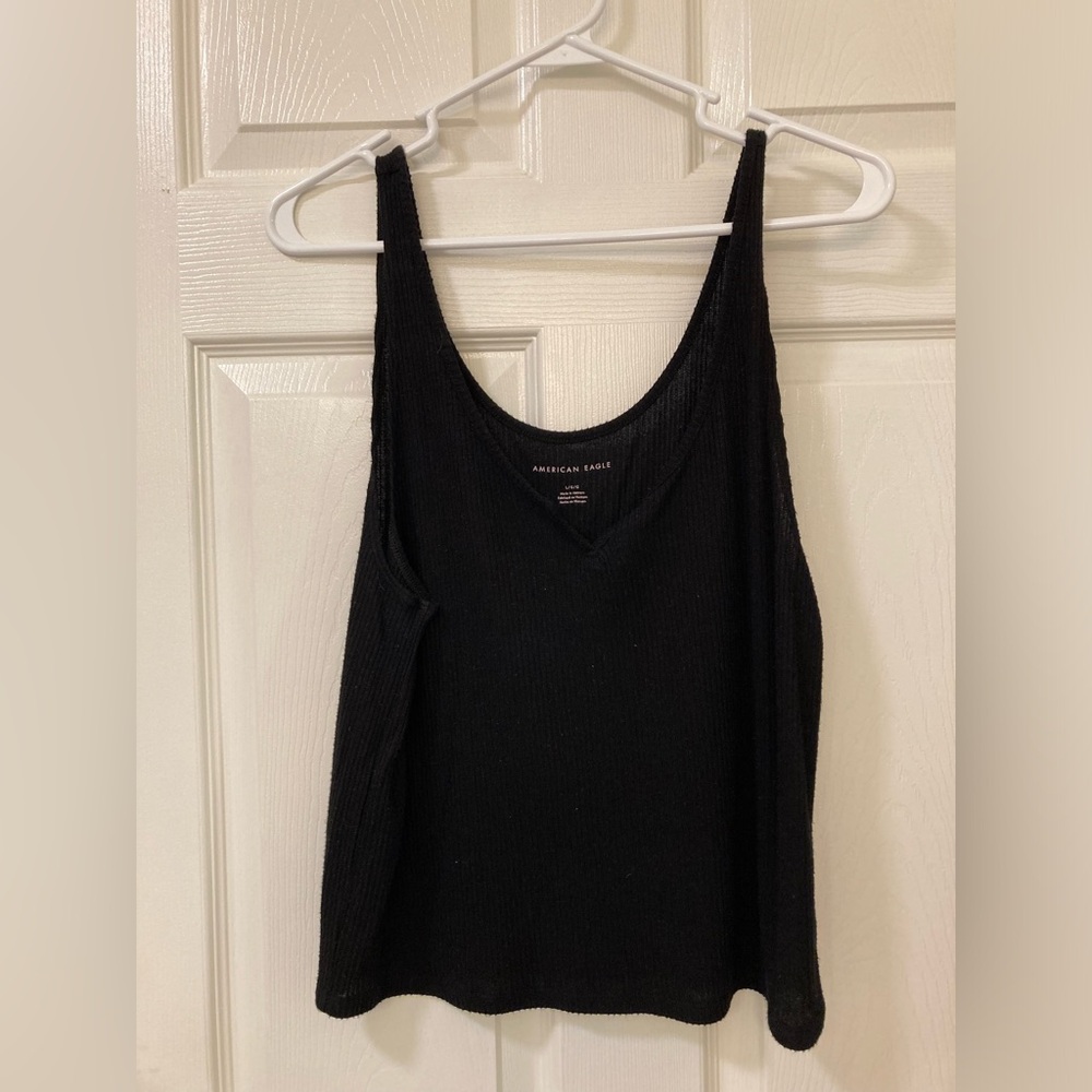 American Eagle Outfitters Black Tank Top Size Large